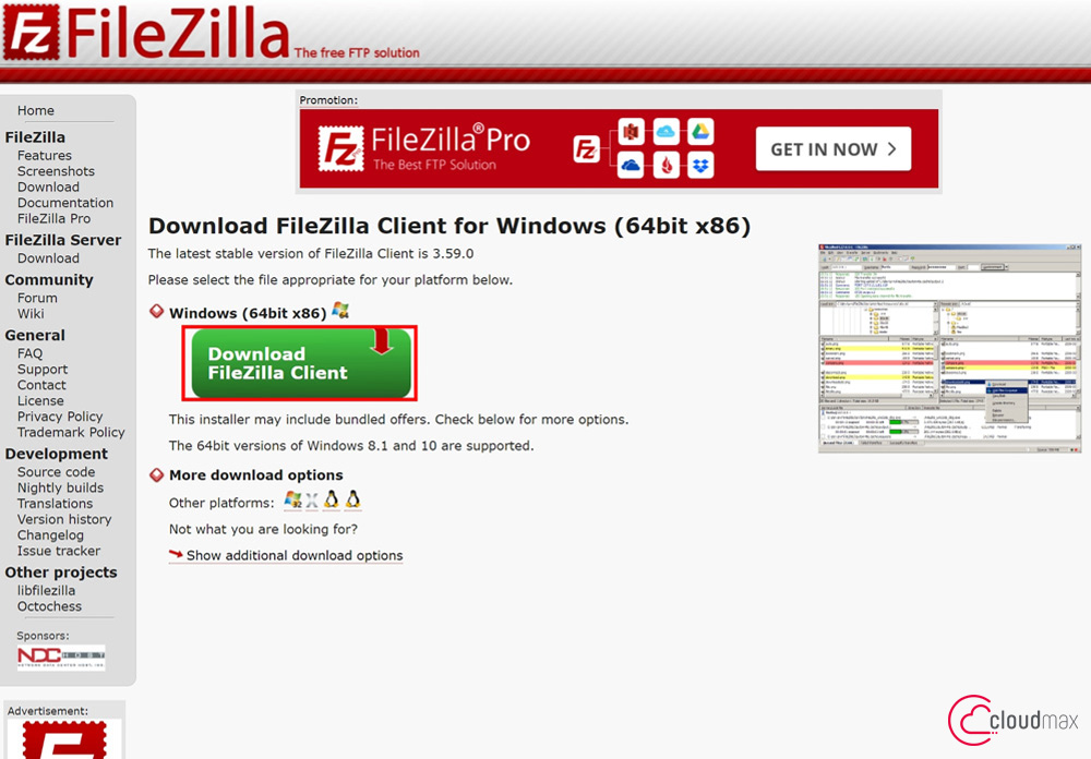 FTP工具-Filezilla下載
